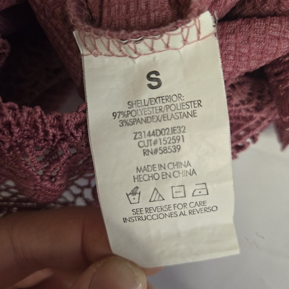 🌸 Speechless Kids Mauve Smocked Wide-Leg Jumpsuit | Girls Size Small - Picture 4 of 8